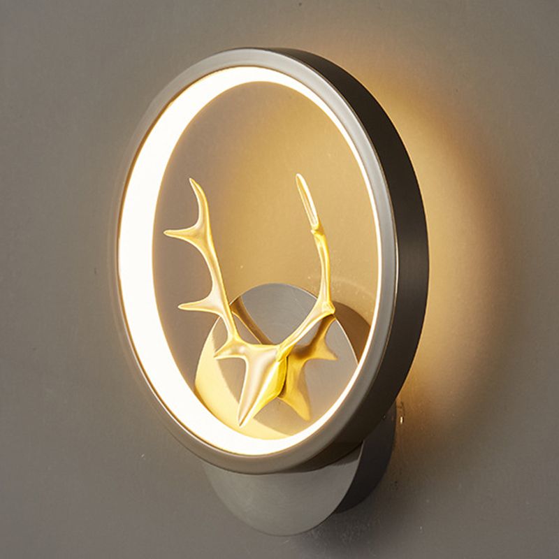 Metal Sconce Light Modern 1-Light Sconce Light Fixture for Bedroom