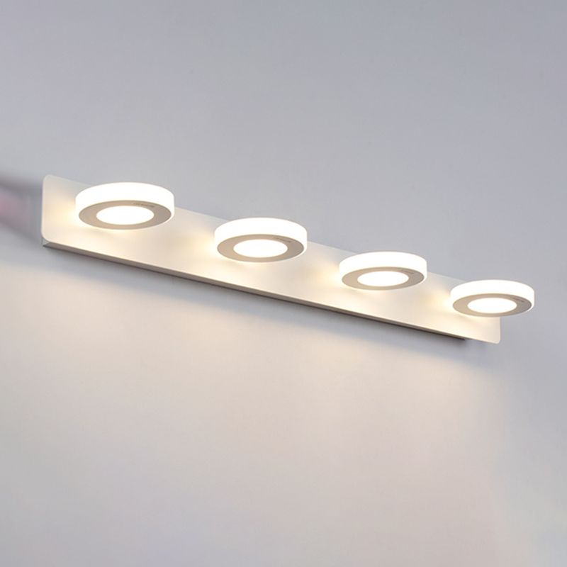 Multi -Lichter runde Schattenwandbeleuchtung moderne Metallwandmontageleuchte in Weiß