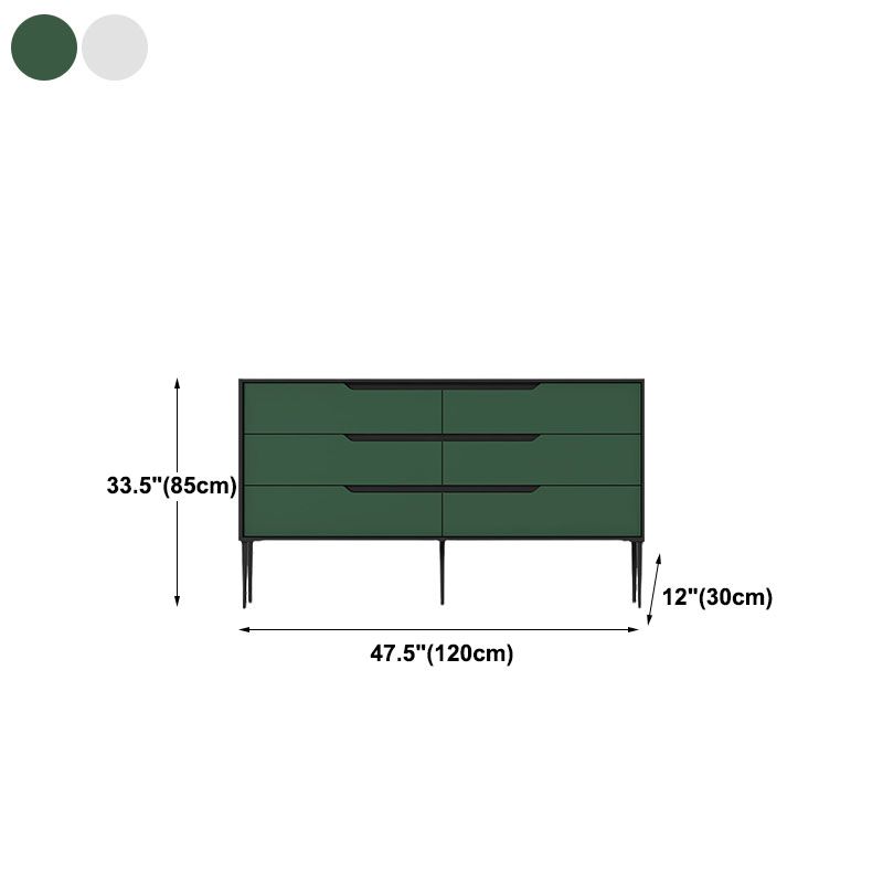 Contemporary Horizontal Wood Dresser Bedroom Lingerie Chest Dresser with Drawer