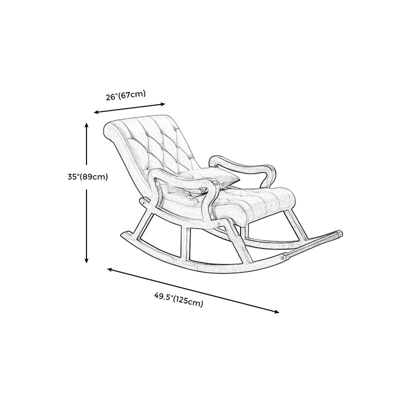 26.37"Wide Lounge Chair with Sled Base and Pillow Back Accent Chair