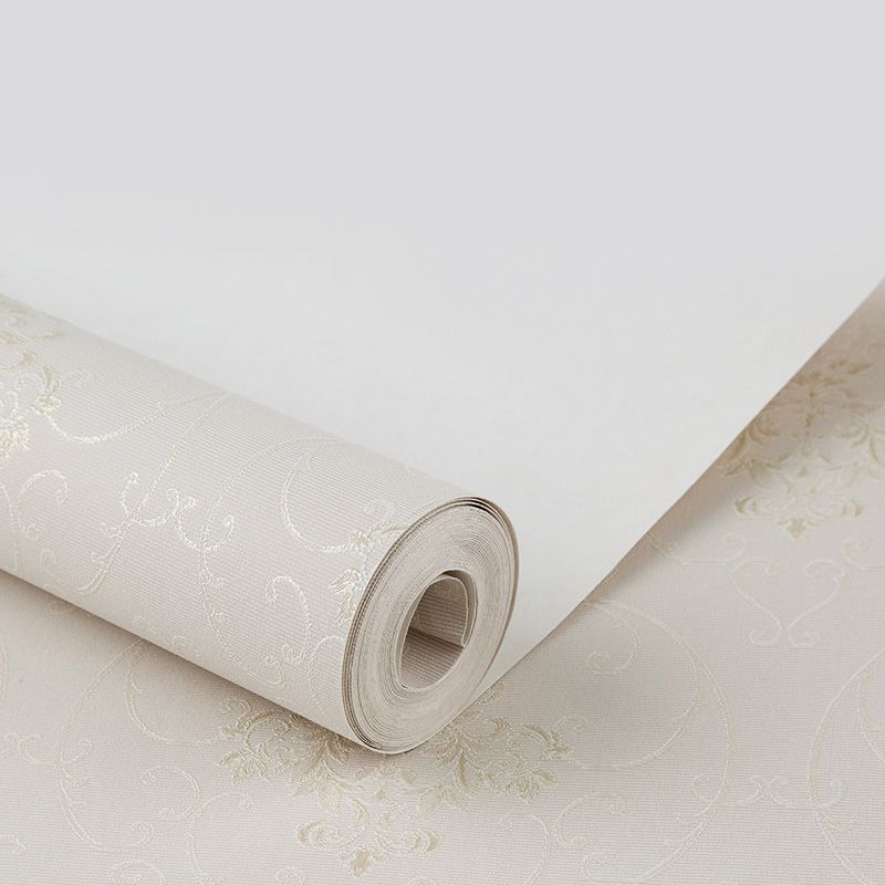 Papier peint imprimé Floral de couleur douce, décoration murale résistante à l'humidité pour le salon