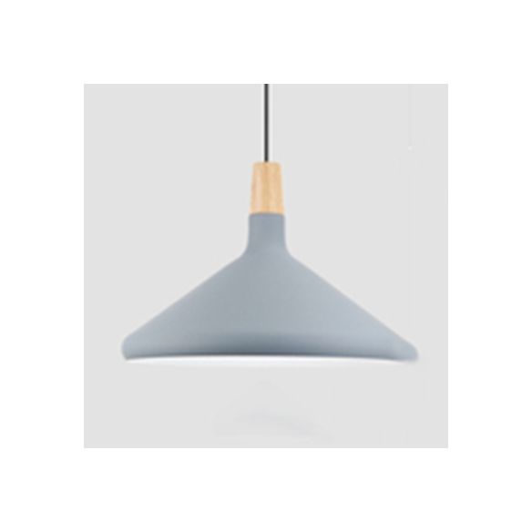 Nordic Coolie Shade Suspension Light Aluminium 7 / 10,5 / 15 pouces de large 1 Pendre Head Light pour le café Office