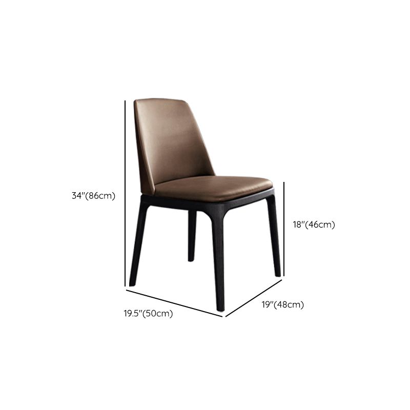 Brown and Black Contemporary Upholstered Dining and Accent Chairs