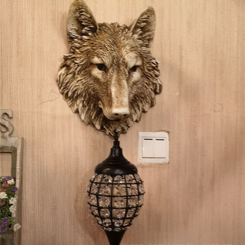 Minimalist Style Wall Sconce Lighting Crystal Shade Wall Lighting Fixtures
