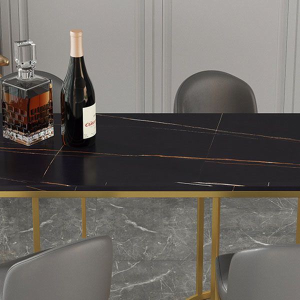 Rectangular Bar Table and Stools Glam 1/3/5 Pieces Pub Table Set