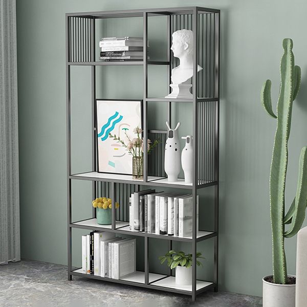 Gold and Black Etagere Bookshelf Scandinavian Iron Bookshelf for Home Office