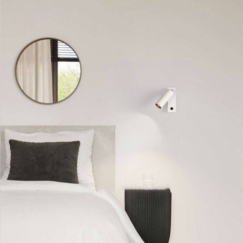 Metal Cylinder Wall Lighting Fixture Minimalist Style LED Wall Mount Light Fixture