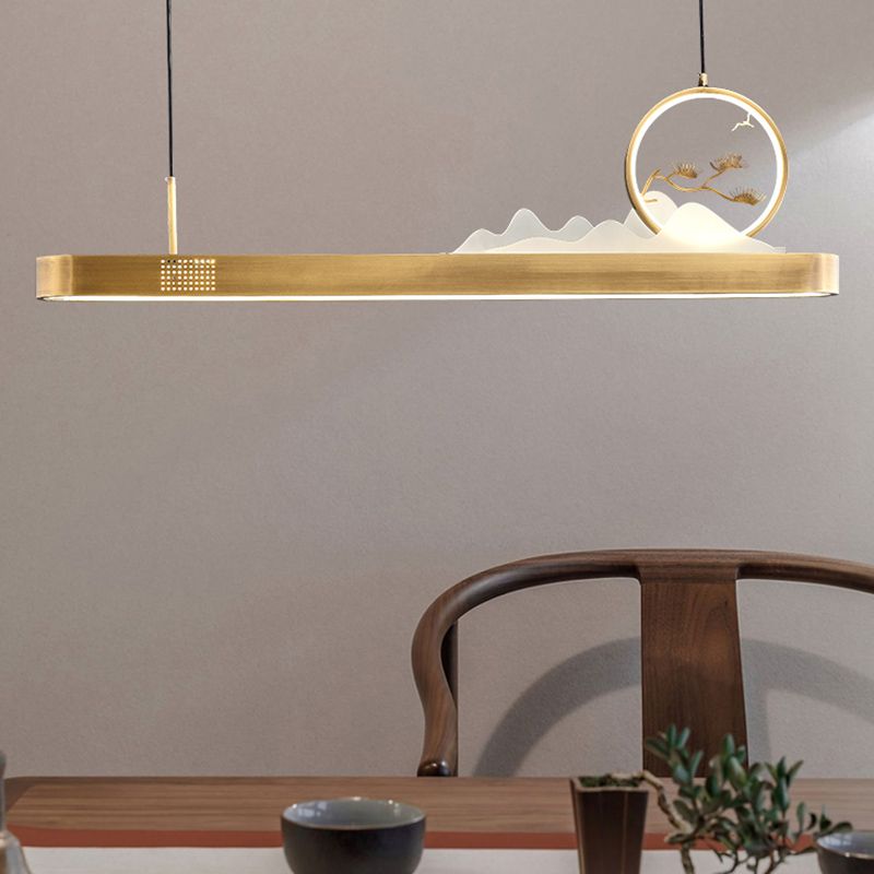 Luces LED lineales de 1 luces lineales de iluminación de la isla china para el comedor