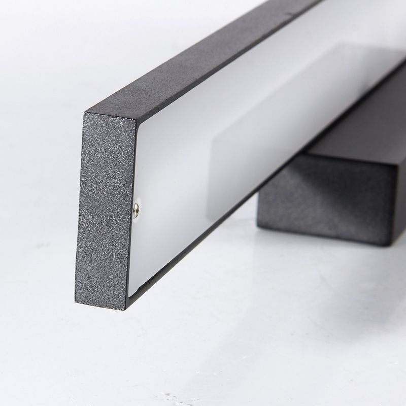 Modern Rectangular LED Wall Light Sconce Aluminum Bathroom Vanity Lighting Ideas