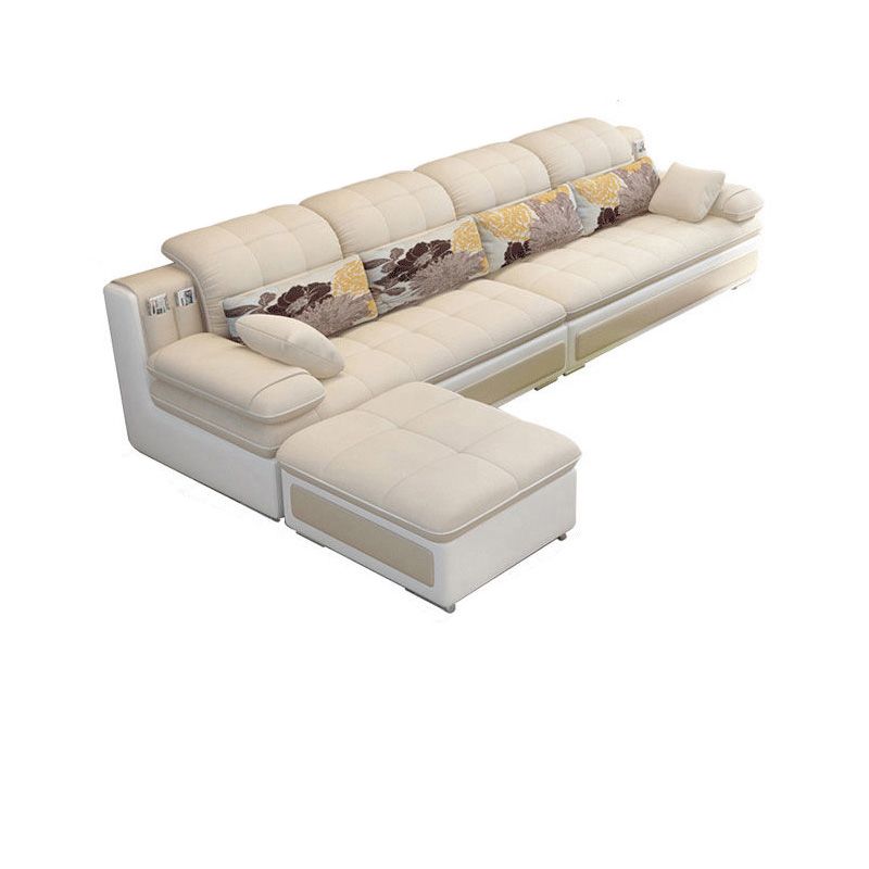 Pillow Top Arm Pillowed Back Cushions Sectionals Sofa for Four People