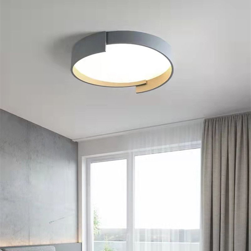 Modern Style 1-Light Round Shade Flush Mount Flush Mount Ceiling Light Fixture
