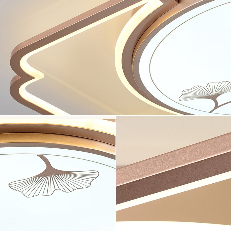 Luminaire de plafond encastré moderne en acrylique, luminaire LED pour salon