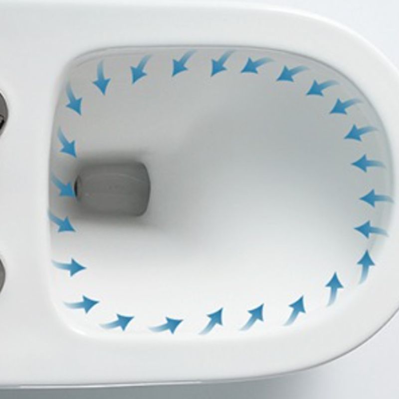 Traditional Ceramic Flush Toilet One Piece Toilet Bowl for Bathroom