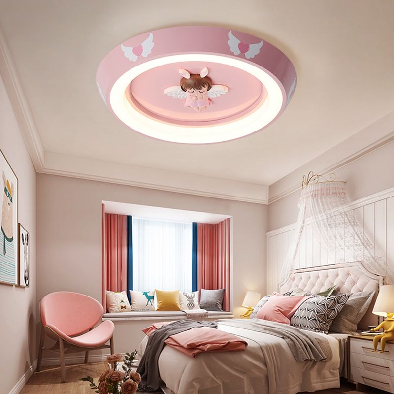Angel Modern Minimalisme Plafondlamp Roze Slaapkamer Inbouwlamp