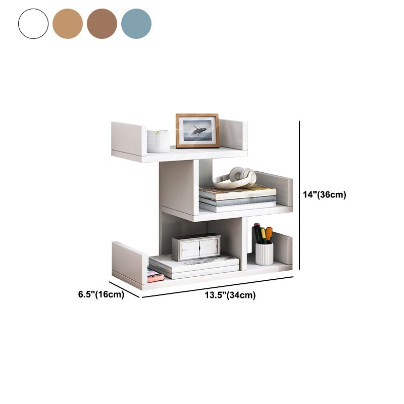 Engineered Wood Bookshelf Open Back Shelf Bookcase for Study Room