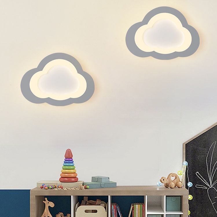 Metal Cloud Wall Mounted Lamps Modern Style 1 Light Wall Mount Lighting