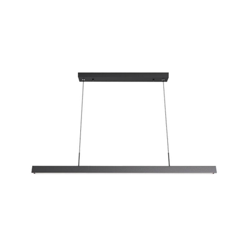 Rectangle moderne LED ISLAND lampe à tête de la lampe de restaurant à tête avec une teinte acrylique