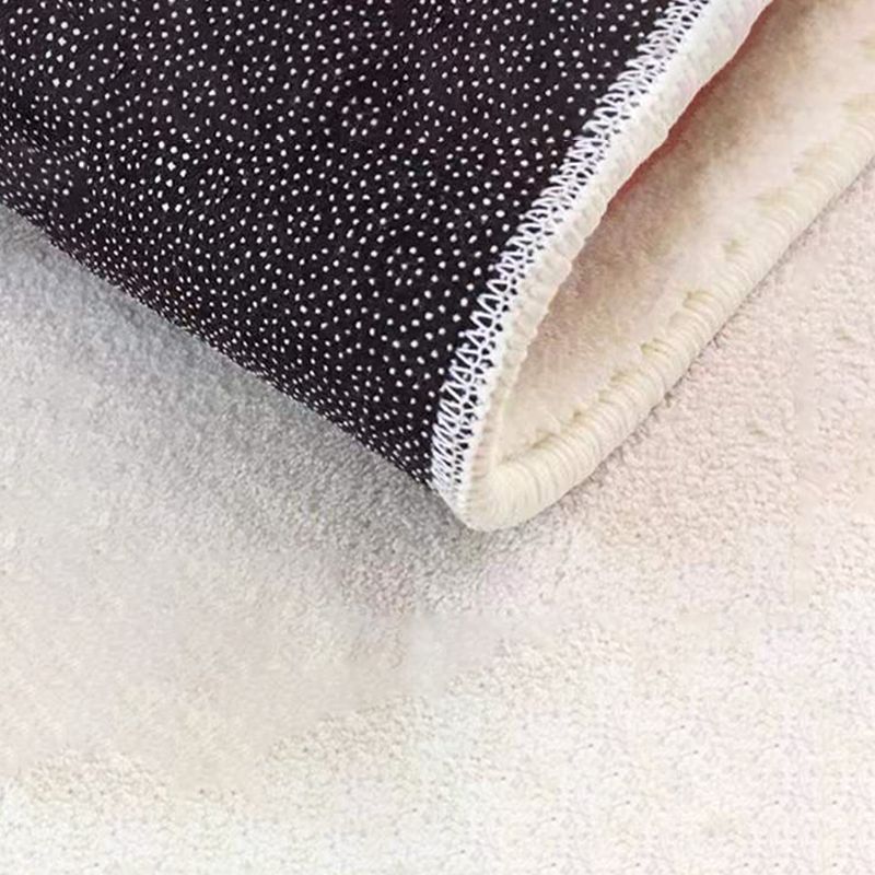 Hellgelber nordischer Teppich, Polyester-Farbstück, waschbarer Teppich für Heimdekoration