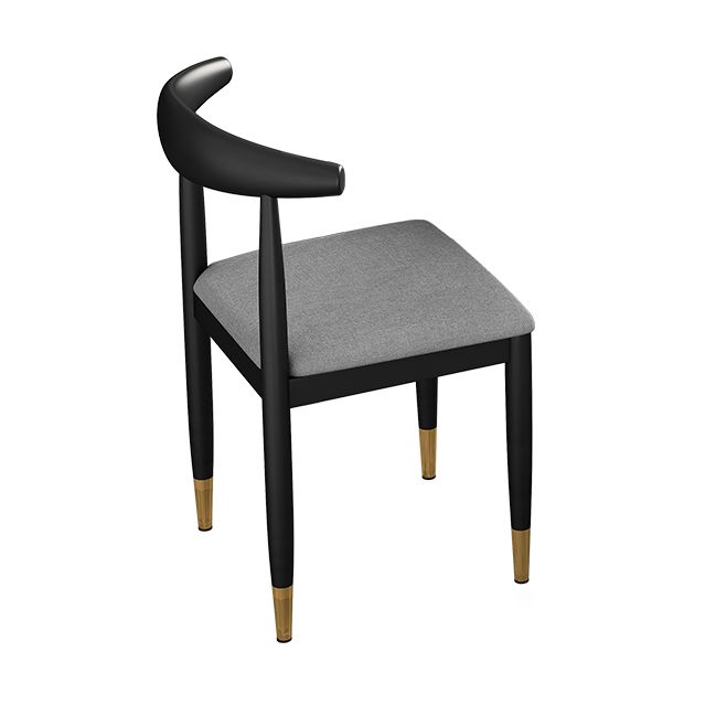 Modern Style Kitchen Rectangle Shape Dining Set Sintered Stone Standard Dining Set in Black