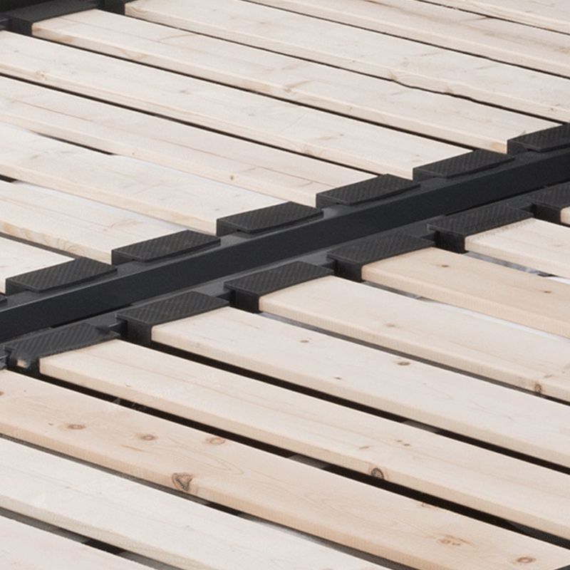 Contemporary Solid Wood with Headboard Rectangular Panel Standard Bed