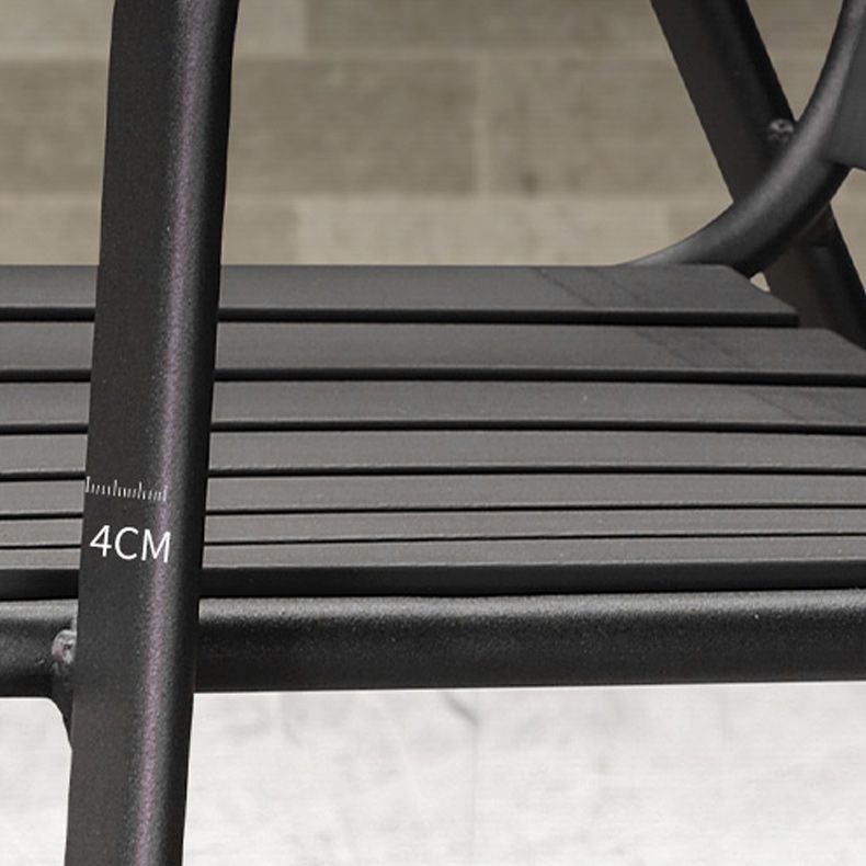 Industrial Dining Chairs in Brown with Steel Base and Plastic Back