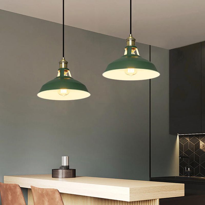 Wrought Iron Hanging Lamp Shop Barn Pendant Ceiling Light with 1 Light