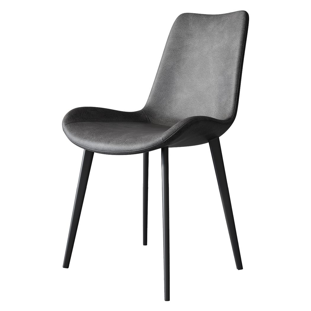 Contemporary Restaurant Upholstered Side Chair Matte Finish Parsons Dining Chair (Set of 2)