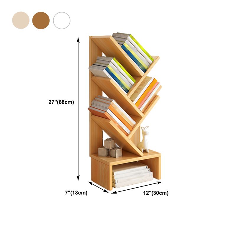 Modern Closed Back Style Bookshelf Engineer Wood Bookcase for Home