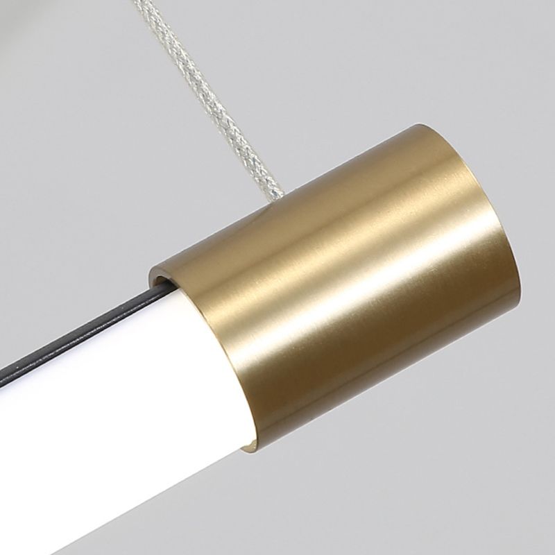 Linear Island Light Fixture Modern Island Lighting Metal Island Pendants 1 Light