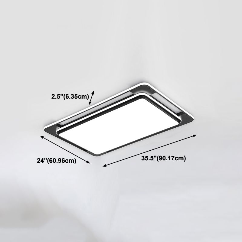 Plafonnier LED en forme de géométrie, moderne, en fer, 3 lumières, encastré, pour le salon