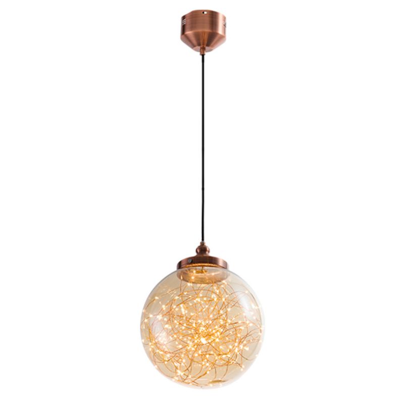 Starry Ceiling Pendant Light Minimalist LED Glass Hanging Light Fixture for Living Room