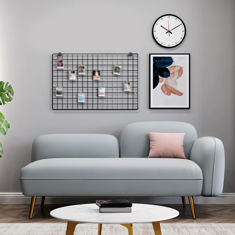 Grey/Blue/Pink Velvet Sofa 55.12"/63" Wide Square Arm Loveseat
