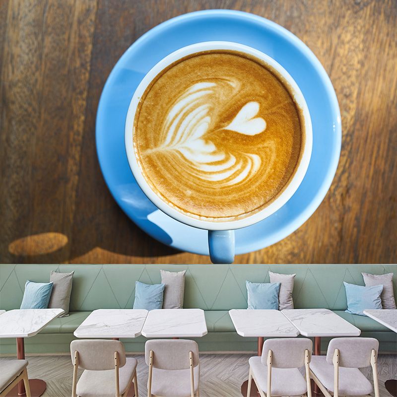 Fragrant Coffee Wall Decal for Moern Coffee Shop Stain Resistant, Made to Measure