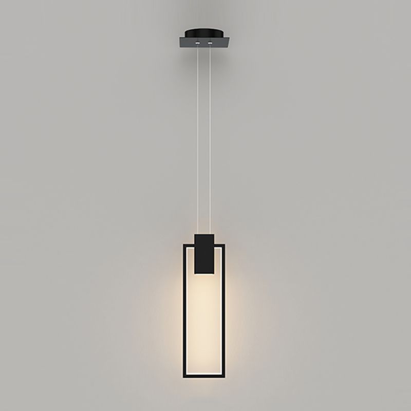 Zeitgenössischer Stil Rechteck Form Pendelleuchten Metallhängelampen