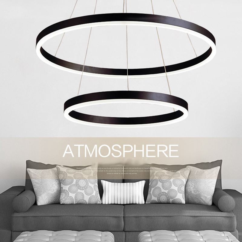 Moderne stijl spoeling mount multi-layer plafondverlichting armatuur voor zitkamer