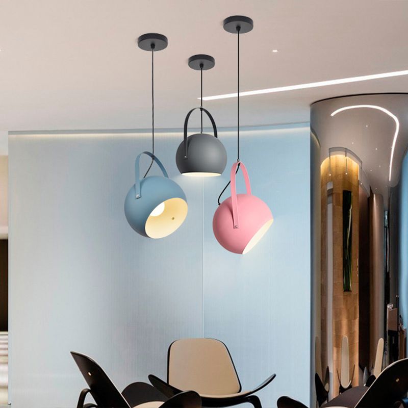 1 Light Metal Pendant Lighting Fixtures Modern Pendulum Dining Room Hanging Pendant Lights