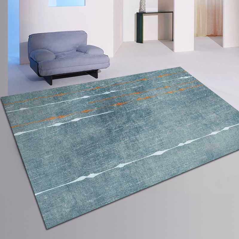 Contemporary Graphic Pattern Rug Polyester Area Rug Stain Resistant Carpet for Home Decoration