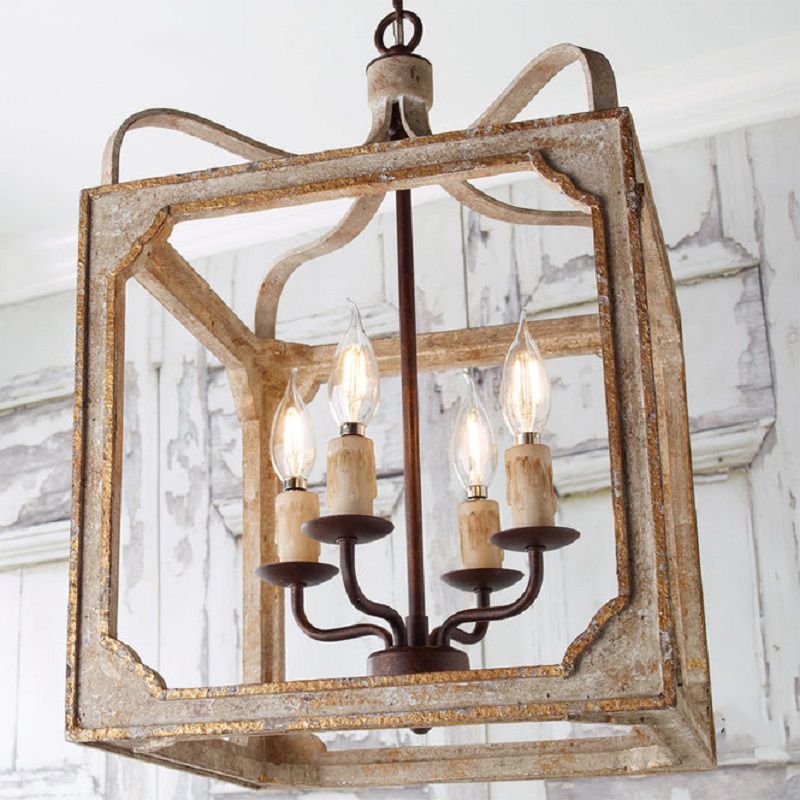 4 têtes salon suspension du lustre accroché