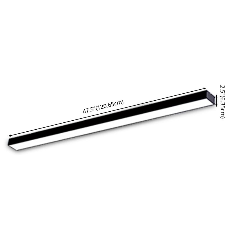 Moderne Reactangle -Anhänger -Beleuchtung Acryl 1 Licht Deckenlampe