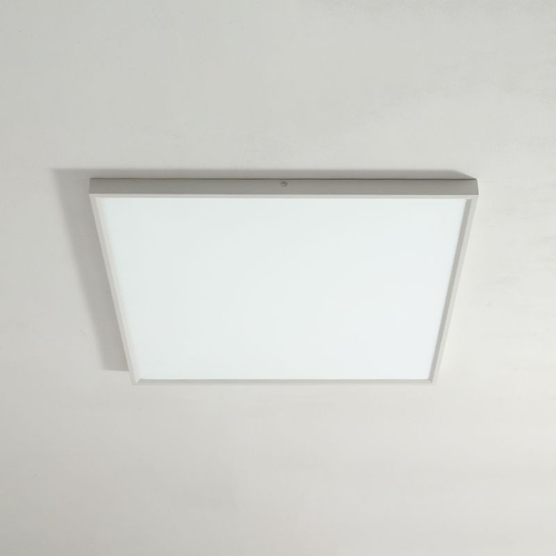 Square Shape LED Ceiling Lamp Modern Aluminium 1 Light Flush Mount for Conference Room