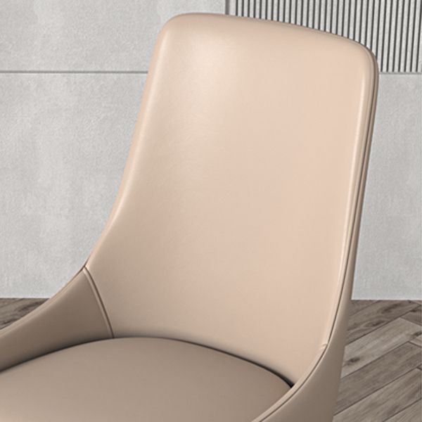Dining Room Contemporary Faux Leather Upholstered Dining Arm Chair