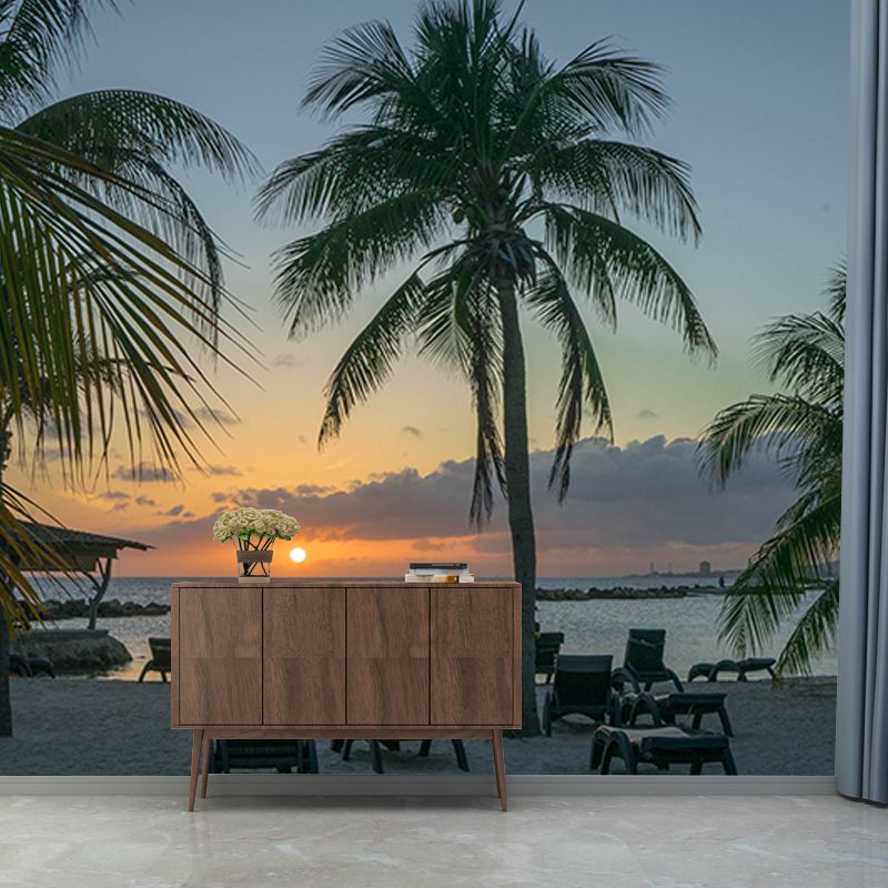 Environment Friendly Tropical Resistant Mural Wallpaper Sleeping Room Wall Mural