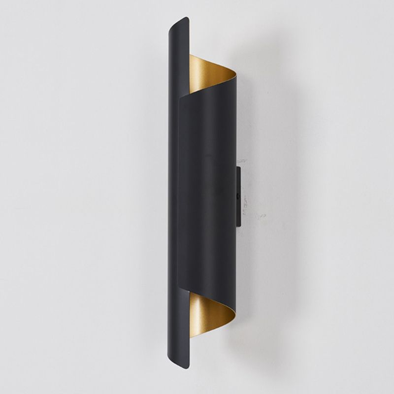 Light Modern Luxury Style Cylinderical Sconce Light Fixture Metal 1 Light Sconces