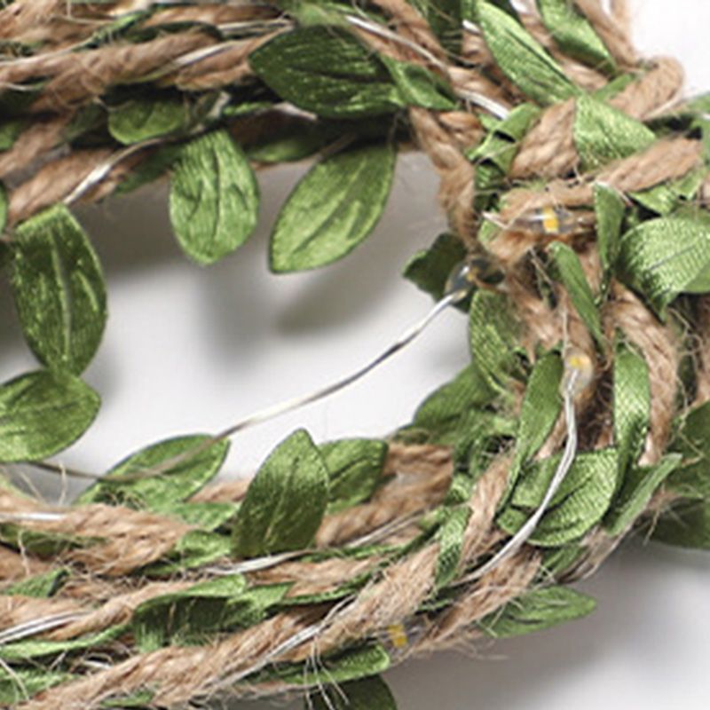 Green Vine String Lamp Nordic Plastic LED Indoor Lighting for Decoration