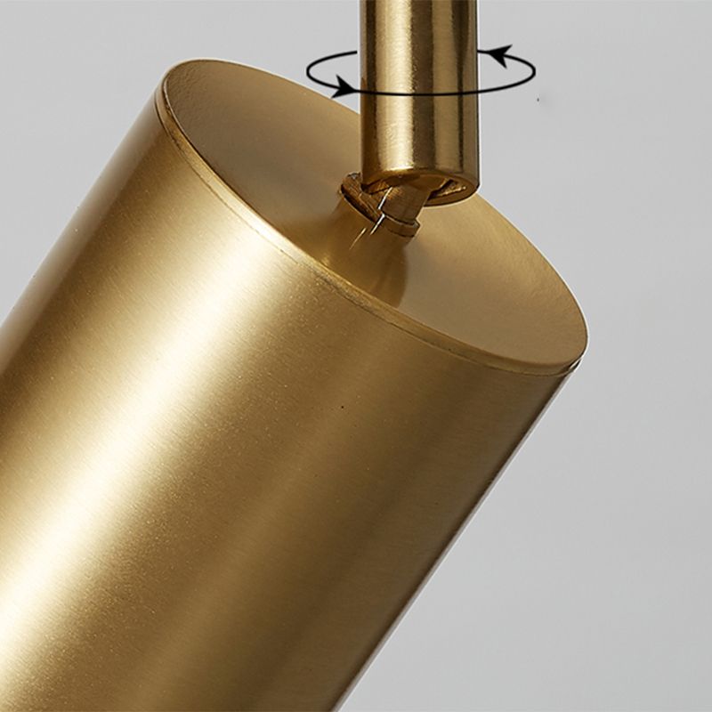 Nordic Cylindrical Metal Track Spotlights Flush Plafond Track Lighting voor Foyer en Cloakroom