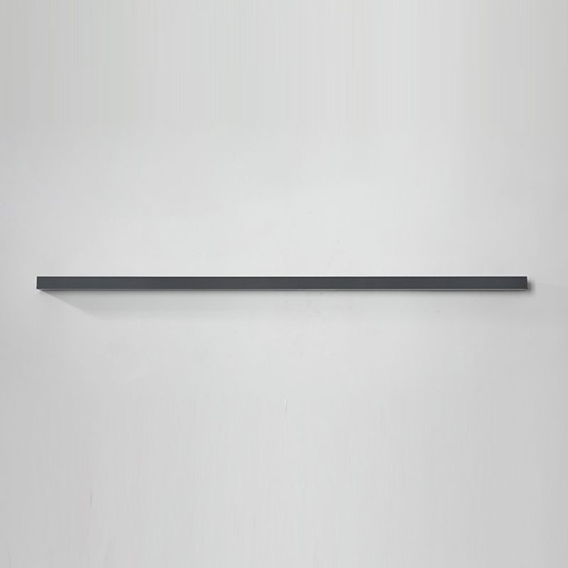 Forma lineal Iluminación de montaje en la pared de metal Moderna lámpara de luz de pared de 1 luces