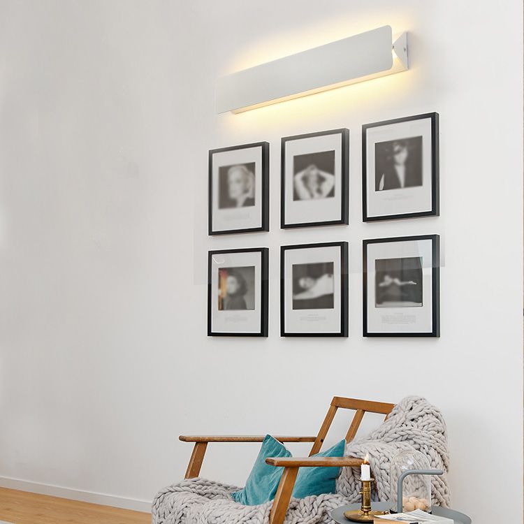 Lámpara de estilo moderno accesorios de iluminación blanca/negra con sombra acrílica para dormitorio