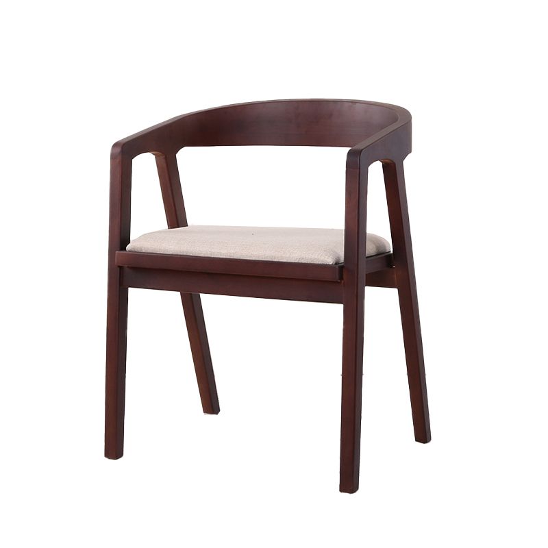 Traditional Wood Kitchen Dining Chairs Upholstered Arm Chairs