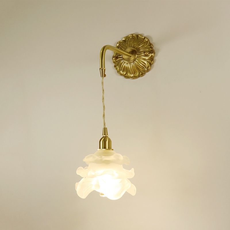 Modern Style Glass Wall Lamp Creative Wall Light Sconce for Bedroom