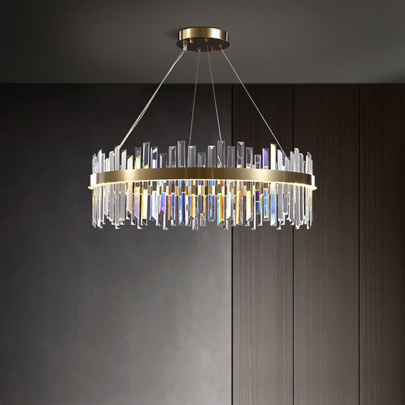 Lampadario geometrico a sospensione a sospensione lampadari di cristallo moderni per sala da pranzo